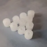 Set of white paraffin wax refill pucks