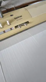 Magnetic needle bed cover, top view on the knitting machine