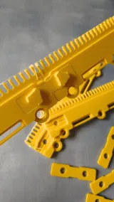 Assembled yellow cast-on comb for Brother 7GG