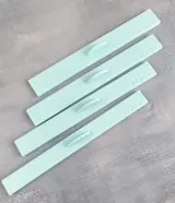 Set of 4 mint green assembly stop rulers for 5gg knitting machines