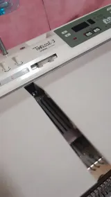 Upper back cover over the Brother 5gg needle bed, angled view