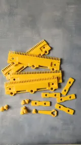 All parts of the Brother 7GG modular cast-on comb