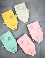 Drop stitch carriages for Brother 5gg in yellow, white, mint and pink