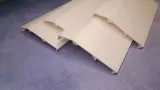 Upper back needle bed cover segments, profile view